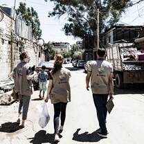 Distribution in Shatila camp