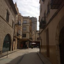 A narrow street in the cute Sant Mateu Village Sant Mateu Village, in the  Castellon area, in the Valencian Community, truely Roman style, beautiful and excellent idea for a daytrip outside Valencia.