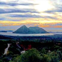 Kalamos island in the foreground