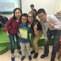 Proud TEFL Teacher with Student Proud TEFL Teacher with Student