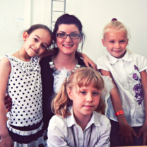 Proud Graduate from The TEFL Academy with Students