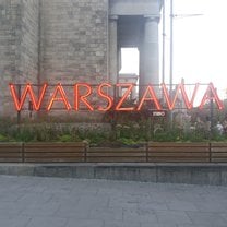 Warsaw neon sign 
