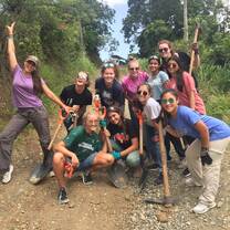 A long day of picaxing and shoveling through solid rock for pipes to connect each community to fresh water.