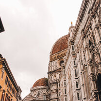I took this shot outside a coffee shop next to the Duomo.