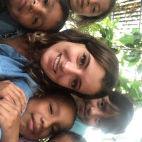 With the kids