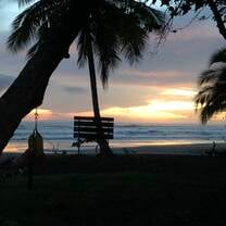 A gorgeous view of the beach from where we were staying.