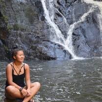One of our many excursions to see a waterfall deep in the forrest
