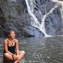 One of our many excursions to see a waterfall deep in the forrest