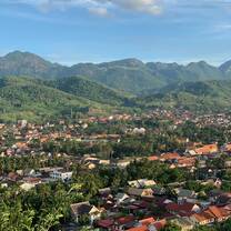 This is the little town of Luang Prabang, Laos.