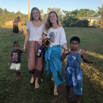 Meriel, me and our "siblings"