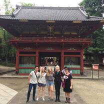 Interns at Temple in Tokyo CRCC Asia