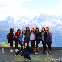 On top of a mountain in Switzerland 