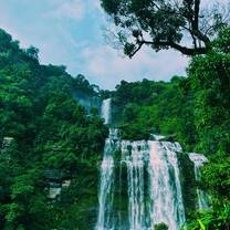 Views while hiking and ziplining in Laos