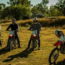 A group of participants on bikes