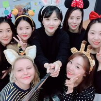 Halloween at the school  My lovely co workers on Halloween