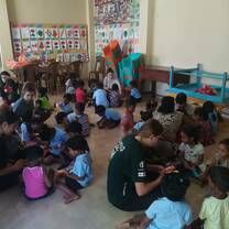 Teaching younger kids during the morning session