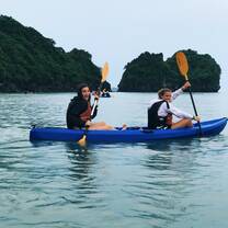 Kayaking in Ha Long Bay