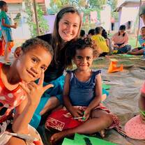 This night was spent at the kids club where we made arts and crafts and played games and they had so much fun and the night ended with the prettiest sunset. 