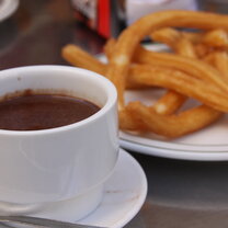 Chocolate and churros  Abbey Road High School Summer Immersion Program in Cadiz, Spain