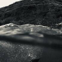 An over-under shot captured during our first snorkel. 