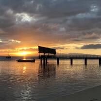 Beautiful beach sunset