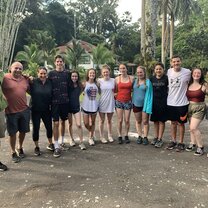 Post-Bike Ride Group Photo This photo was taken after we went for a long mountain bike ride.