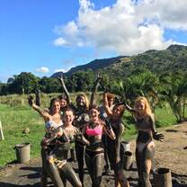 Spent a morning relaxing at the natural mud baths and hot pools.