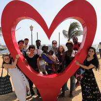 Students on Goree Island