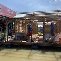 Building a house boat for a family.