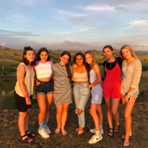 The last sunset of the trip with my roommates! 