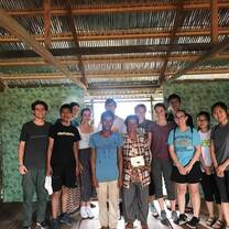 During one week we built a house in the flouting village supporting to a family and all the community.