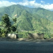 A view of the Himalayas