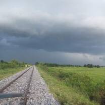 A very beautiful abnormal day in the Bambu train route.