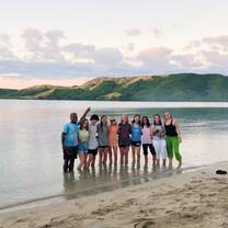 Big Fiji week one group at Somo somo village