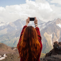 The best picture you can have....over the top of a mountain.