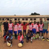 George with football team