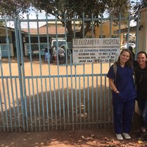 This is my co-volunteer Ashley and I at St. Elizabeth Hospital in Arusha.