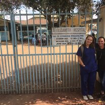 St. Elizabeth Hospital This is my co-volunteer Ashley and I at St. Elizabeth Hospital in Arusha.