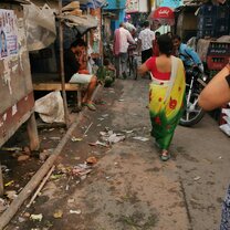 Walk through the slum!  Walk through the slum!