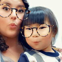 Before class with one of my 5-year old students.