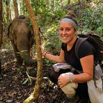 On an Elephant hike 