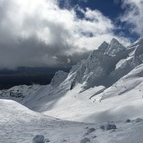 Whakapapa ski field on Mt. Ruapehu which is one of the many volcanos on the North Island 