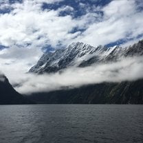 Milford Sound in the South Island. Breathtaking views wherever you looked 