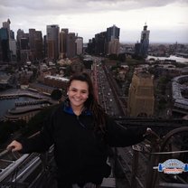 Views of the CBD from the Sydney Harbor Bridge. The climb is a must do in Sydney.