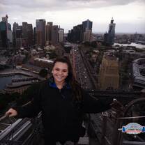 Views of the CBD from the Sydney Harbor Bridge. The climb is a must do in Sydney.
