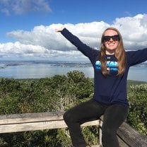 On top of Rangitoto Island over looking Auckland Central