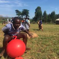 Child enjoying play session