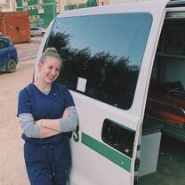 Preparing to go on an ambulance call