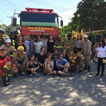Post-Skit with the Bomberos