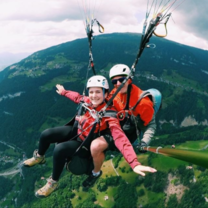 Paragliding in the Alps